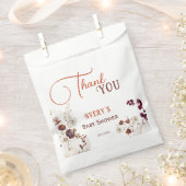 Rustic Autumn Pumpkin Floral Baby Shower Thank You Bedankzakje (Geknipt)