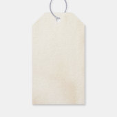 Rustic Autumn Pumpkins & Flowers Cadeaulabel (Achterkant)