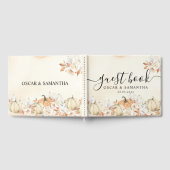 Rustic Autumn Pumpkins & Flowers Gastenboek (Volledig)
