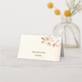 Rustic Autumn Pumpkins & Flowers Plaatskaartje (Achterkant)