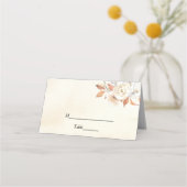 Rustic Autumn Pumpkins & Flowers Plaatskaartje (Voorkant)