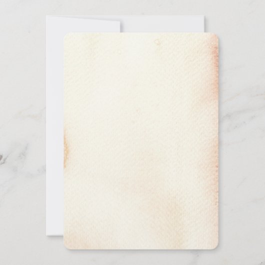 Rustic Autumn Pumpkins & Flowers Save The Date (Achterkant)