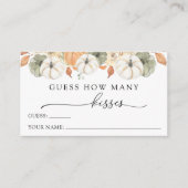 Rustic Autumn raad hoeveel Kisses Enclosure Card Informatiekaartje (Voorkant)