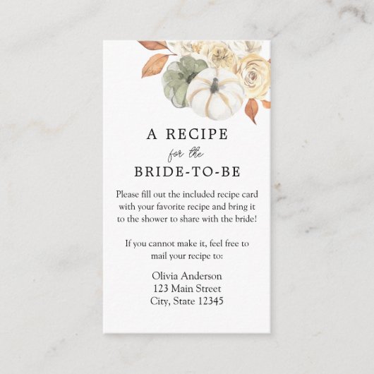 Rustic Autumn Request Enclosure Kaart (Voorkant)