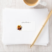 Rustic Autumn Sunflower Blooms Gelieve te leveren  Etiket (Insitu)