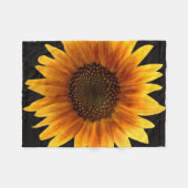 Rustic Autumn Sunflower Fleece Deken (Voorkant (Horizontaal))