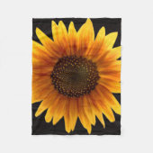 Rustic Autumn Sunflower Fleece Deken (Voorkant)