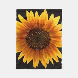 Rustic Autumn Sunflower Fleece Deken
