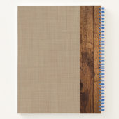 Rustic Autumn Sunflower Recipe notebook Notitieboek (Achterkant)