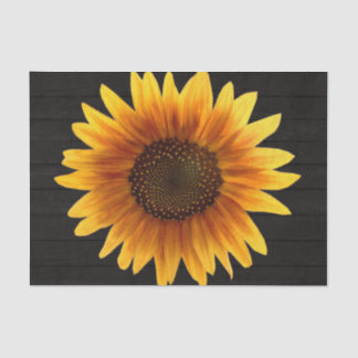Rustic Autumn Sunflower Tissuepapier