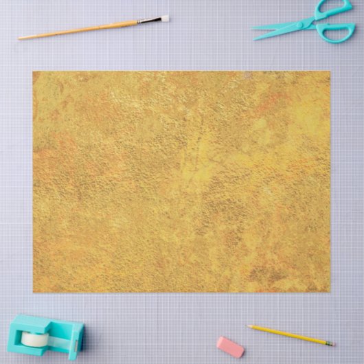 Rustic Autumn Texture Gold Tissuepapier (Craft)