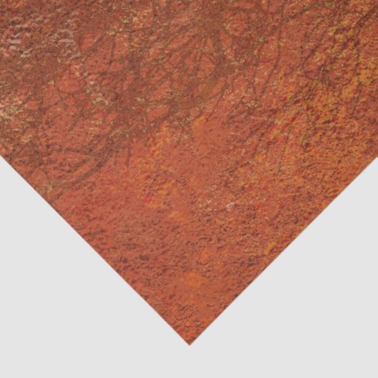 Rustic Autumn Texture Rust Tree Decougauge Tissuepapier (Detail)