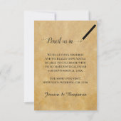 Rustic Autumn Tree with Lights Photo Wedding Save The Date (Achterkant)