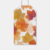 Rustic Autumn verlaat Label | bladpatroon van de h Cadeaulabel (Voorkant)