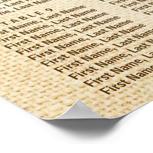 Rustic Autumn verliest String Lights Seating Chart Poster (Hoek)