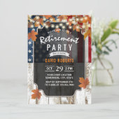 Rustic Autumn verliest VS militaire aflossing Kaart (Staand voorkant)