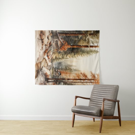 Rustic Autumn Wandkleed (In Situ (horizontaal))