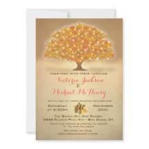 Rustic Autumn Weddenschap met dubbellichten