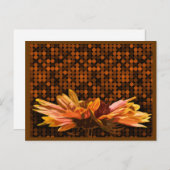 Rustic Autumn Wedding Save the Date Cards Herfst Aankondigingskaart (Voorkant / Achterkant)