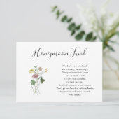 Rustic Autumn Wildflower Honeymoon Kaart (Staand voorkant)