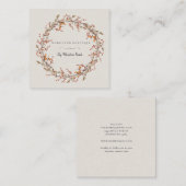 Rustic Autumn Woodland Wreath Visitekaartjes (Voorkant / Achterkant)