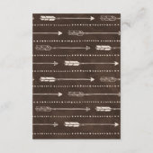 RustIc-avontuurthema-Baby shower Advieskaart (Achterkant)