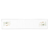 Rustic B monogram groene loof eucalyptusgoud Korte Tafelloper (Horizontaal)