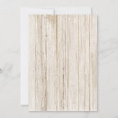 Rustic Baby Beer Baby shower Invitation Kaart (Achterkant)