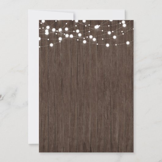 Rustic Baby breekt een doucheuitnodiging Kaart (Achterkant)