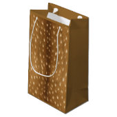Rustic Baby Deer Spotted Fawn Fur Klein Cadeauzakje (Achterkant Gekanteld)