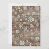 Rustic Baby Het is koud Baby shower buiten jongens Kaart (Achterkant)