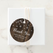 Rustic Baby Het is koud buiten het Baby shower van Bedankjes Labels (In situ)