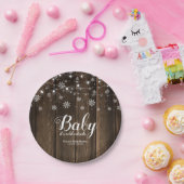 Rustic Baby Het is koud buiten het Baby shower van Papieren Bordje (Feest)