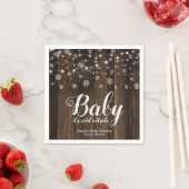 Rustic Baby Het is koud buiten het Baby shower van Servetten (Insitu)