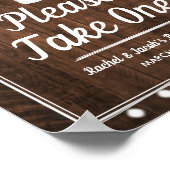 Rustic Baby is Baby shower brouwen Poster (Hoek)