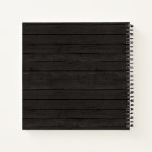 Rustic Baby is Brewing Blue Baby shower gastenboek Notitieboek (Achterkant)