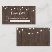 Rustic Baby is het Baby shower van het Breedhuis Informatiekaartje (Voorkant / Achterkant)