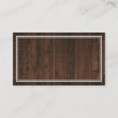 Rustic Baby is het Baby shower van het Breedhuis Informatiekaartje (Achterkant)