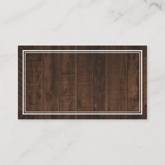 Rustic Baby is het Baby shower van het Breedhuis Informatiekaartje (Achterkant)