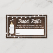 Rustic Baby is het Baby shower van het Breedhuis Informatiekaartje (Voorkant)