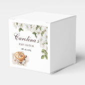 Rustic Baby is het brouwen van koffie Baby shower Bedankdoosjes (Voorkant Zijde)