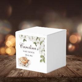 Rustic Baby is het brouwen van koffie Baby shower Bedankdoosjes