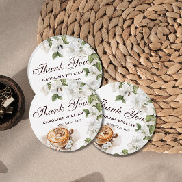 Rustic Baby is het brouwen van koffie Baby shower Bedankjes Labels