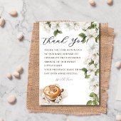 Rustic Baby is het brouwen van koffie Baby shower Bedankkaart