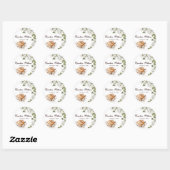 Rustic Baby is het brouwen van koffie Baby shower Ronde Sticker (Vel)