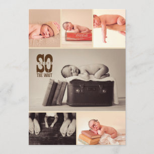 Rustic Baby Mededelingen - Jongen geboorteaankondi Aankondiging