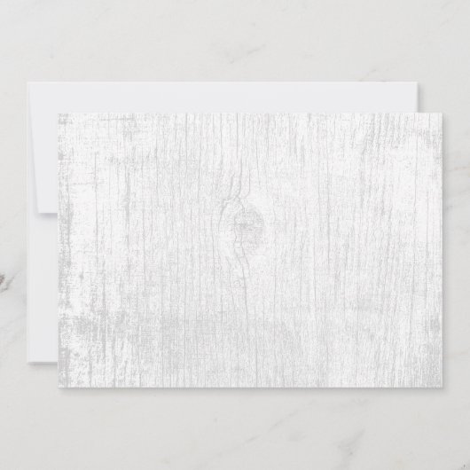 Rustic Baby shower Baby's Breath Mason Jar Floral Kaart (Achterkant)