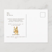 Rustic Baby shower Invitation Briefkaart (Achterkant)