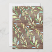 Rustic Baby Wolf en mam Baby shower Uitnodiging (Achterkant)