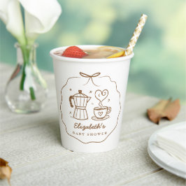 Rustic Baby zet koffie Papieren Bekers